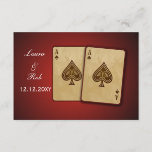 Vegas mariage rsvp standard 3,5 x 5