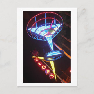 Vegas Martini Postkarte