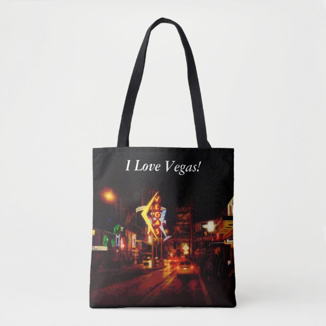 Vegas Nightlife - Las Vegas Nevada Tasche (Vorderseite)