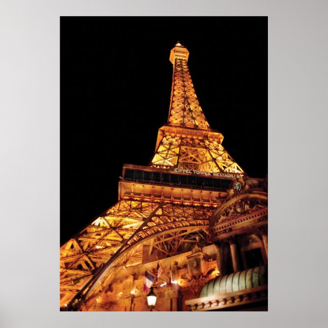 Vegas - Paris - Eiffelturm Restaurant Poster (Vorne)