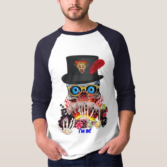 Vegas-Party irgendwelche Ereignis-Asse und Eights T-Shirt (Vorderseite)