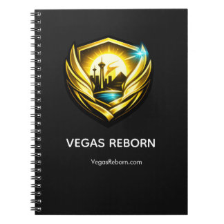 Vegas Reborn Gold Crest Classic Notizbuch Notizblock