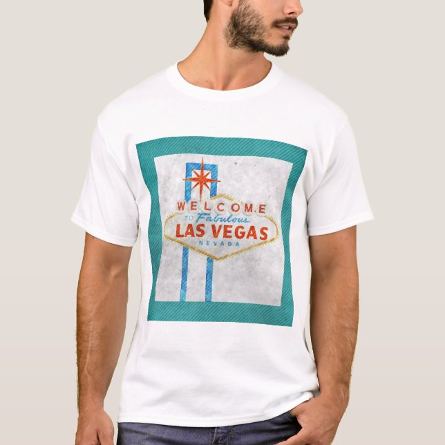 Vegas-Schildgrunge T-Shirt (Vorderseite)