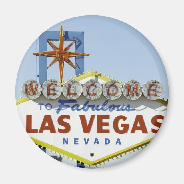 Vegas Sign Daytime Magnet (Vorne)