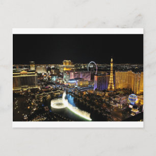 Vegas Skyline Postkarte