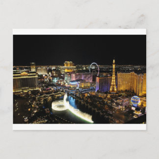 Vegas Skyline Postkarte
