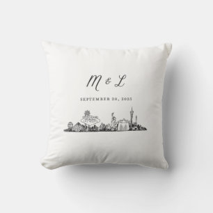 Vegas Skyline Throw Kissen