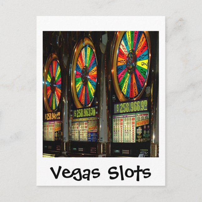 Vegas Slots Postkarte (Vorderseite)