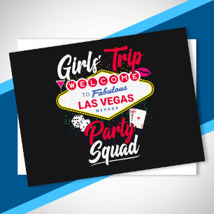 Vegas Squad - Party in Vegas Las Vegas Girls' Trip Postkarte