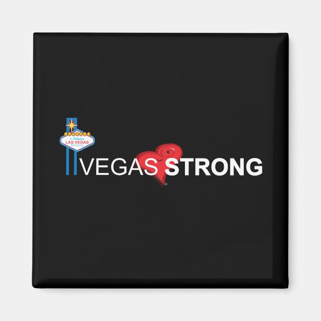 Vegas Strong Souvenir Magnet (Vorne)