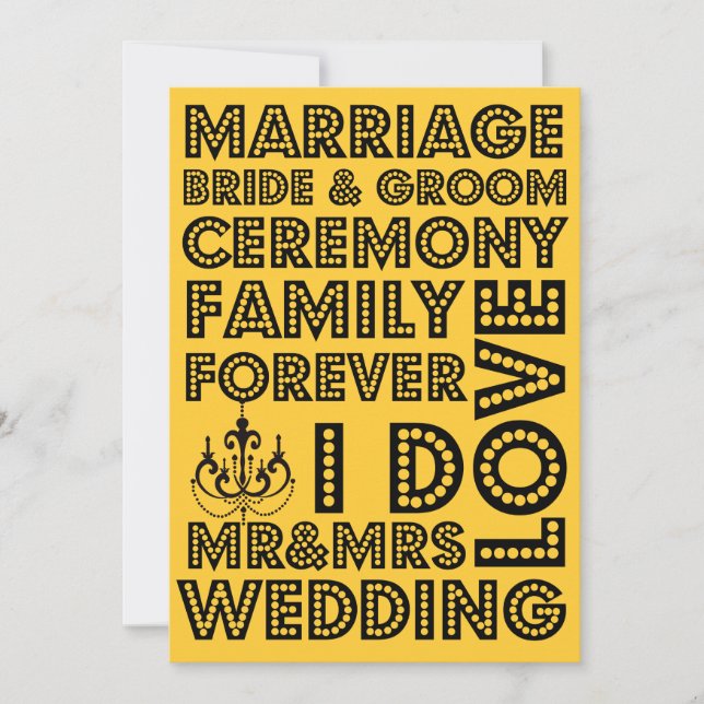 Vegas Style Mariage Invitations (Devant)