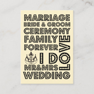 Vegas Style Wedding Invitation Card Einsteckkarten Begleitkarte