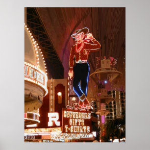 Vegas Vic Vector Graphic Poster