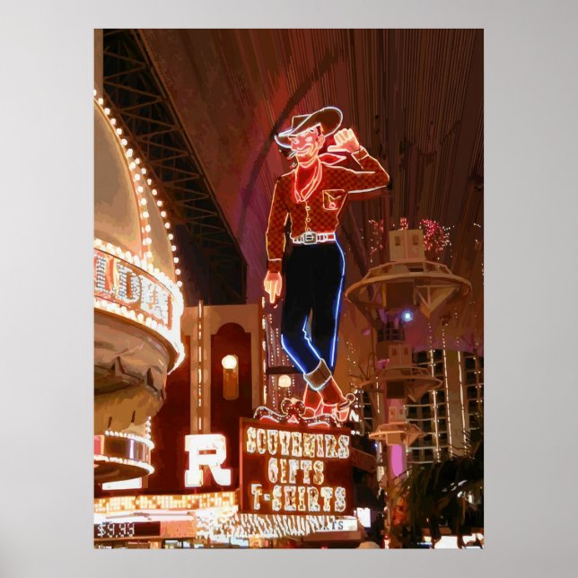 Vegas Vic Vector Graphic Poster (Vorne)