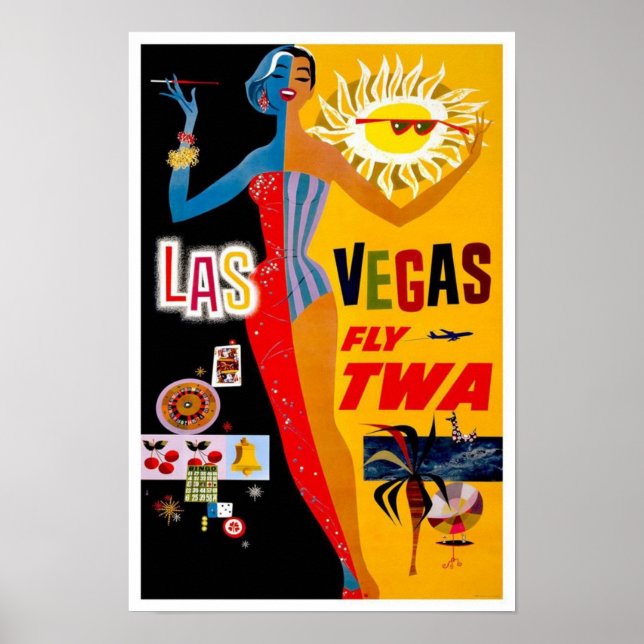 Vegas Vintage Poster (Vorne)