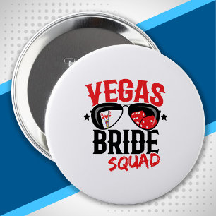 Vegas Wedding Bride Squad Vegas Bachelorette Party Button