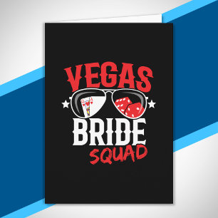 Vegas Wedding Bride Squad Vegas Bachelorette Party Karte