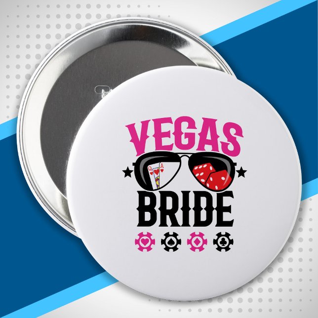 Vegas Wedding - Flansch - Vegas Bachelorette Party Button (Von Creator hochgeladen)