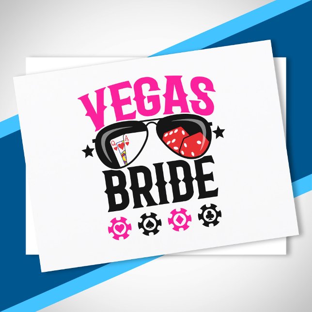 Vegas Wedding - Flansch - Vegas Bachelorette Party Postkarte (Von Creator hochgeladen)