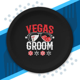 Vegas Wedding - Groom - Vegas Bachelor Party Squad Pappteller