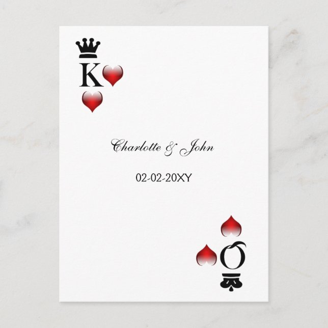 Vegas Wedding rsvp Karte (Vorderseite)