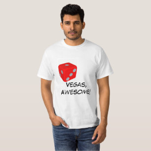Vegas-Zitat u. Würfel-T - Shirt