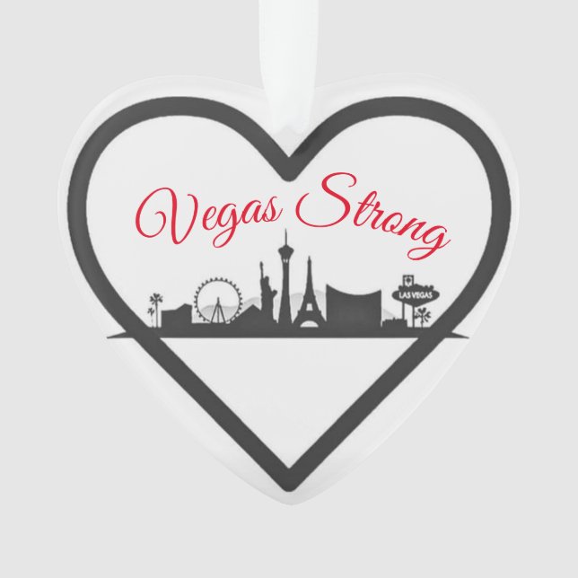 Vegasstarke Acrylfeiertags-Weihnachtsverzierung Ornament (Vorderseite)