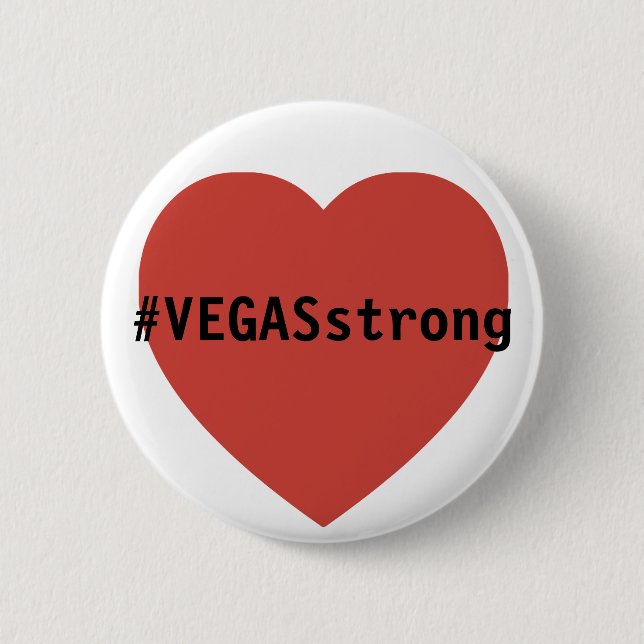#vegasSTRONG Tribute  | Gebete für Las Vegas Button (Vorderseite)