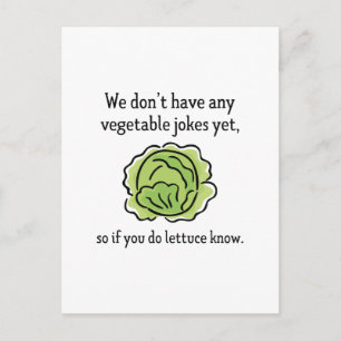 Vegetable Jokes Postkarte