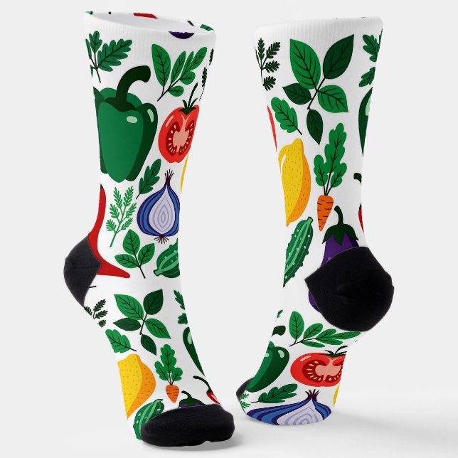 Vegetable pattern socken (Gewinkelt)
