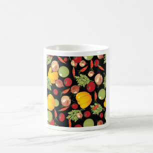Vegetables Pattern Kaffeetasse