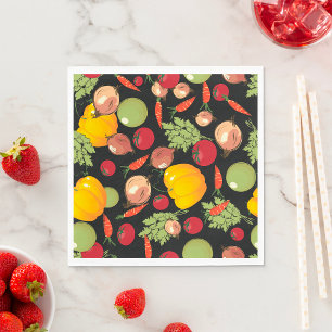 Vegetables Pattern Serviette