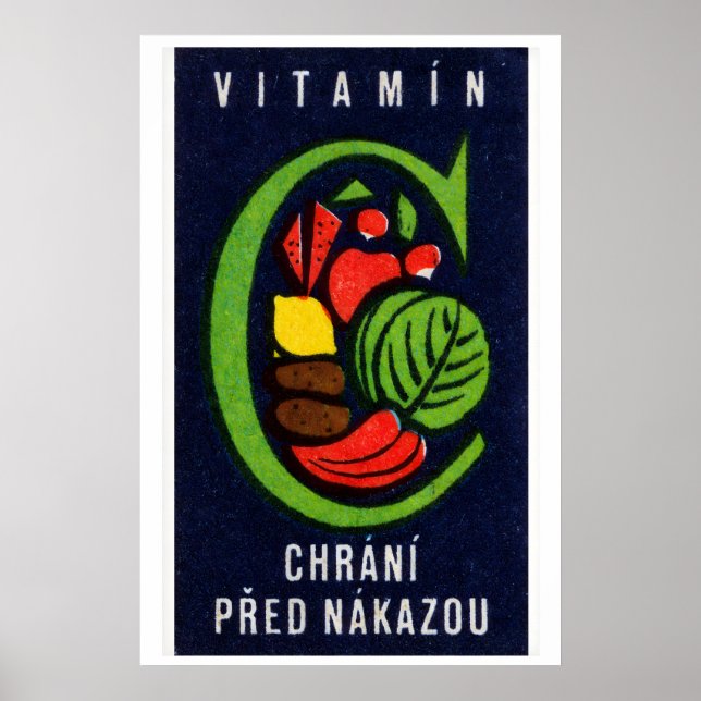 Vegetables Protect Against Infection - Matchbox Poster (Vorne)