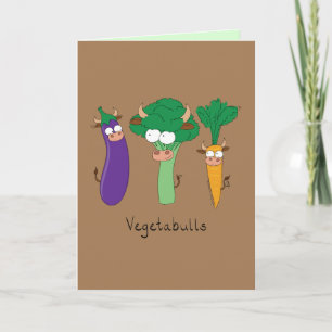VegetaBULLS Gemüsebullen Wittling Grußkarte Karte