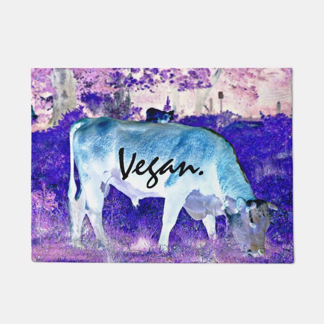 Végétalien. Tapis de porte (Devant)