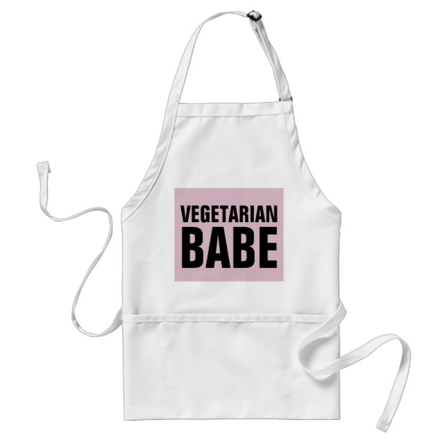 VEGETARIAN BABE LADIES Küche Schürze (Vorne)