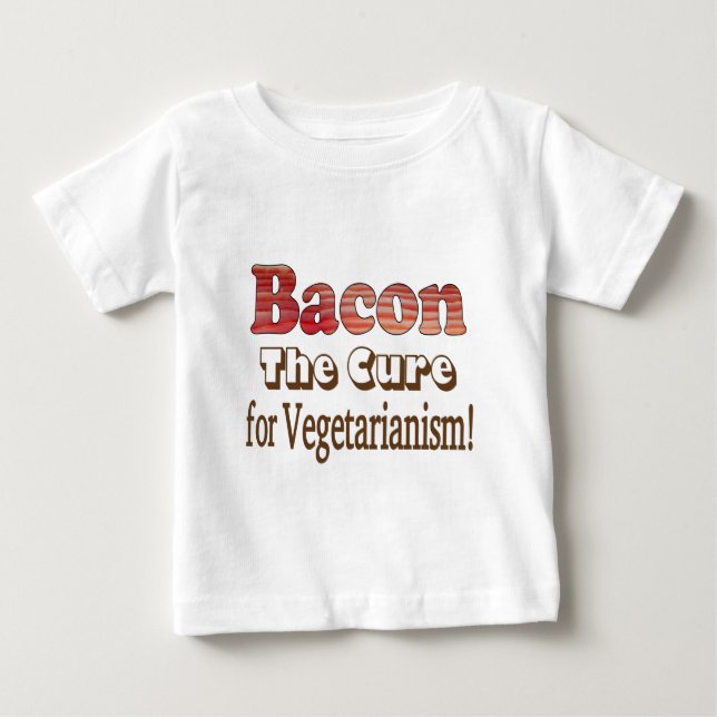 Vegetarian Bacon Baby T-shirt (Vorderseite)