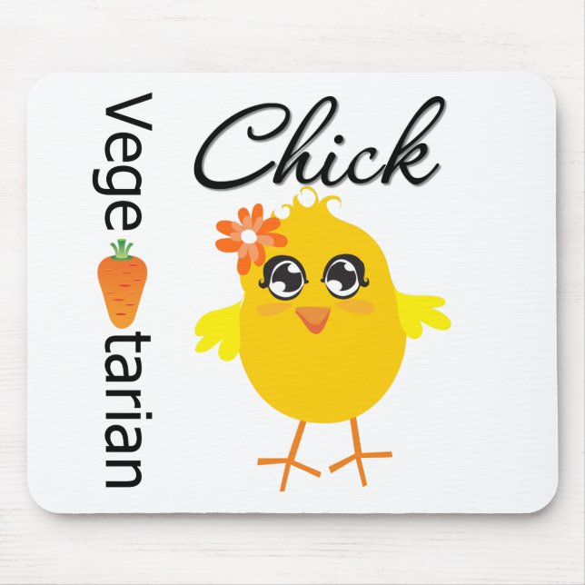 Vegetarian Chick Mousepad (Vorne)