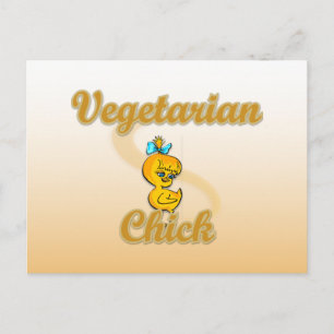 Vegetarian Chick Postkarte