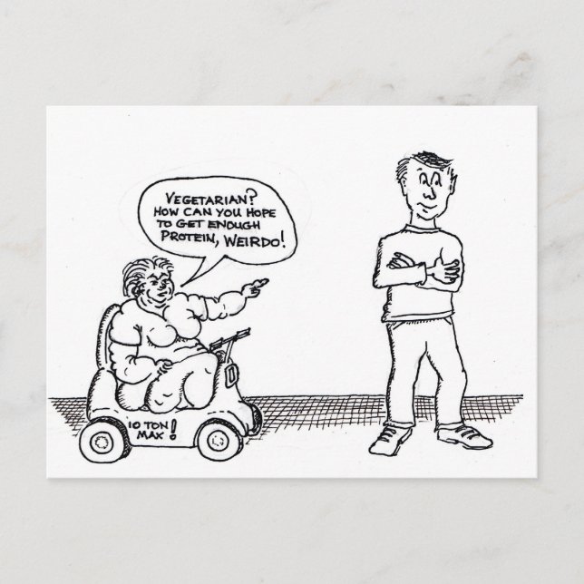 Vegetarian Critic Postkarte (Vorderseite)