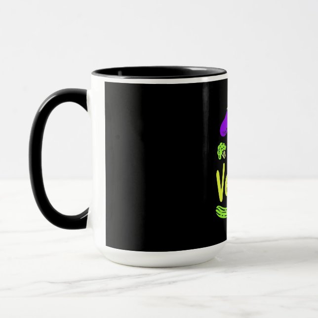 Vegetarian Eat Veggies Tasse (Links)
