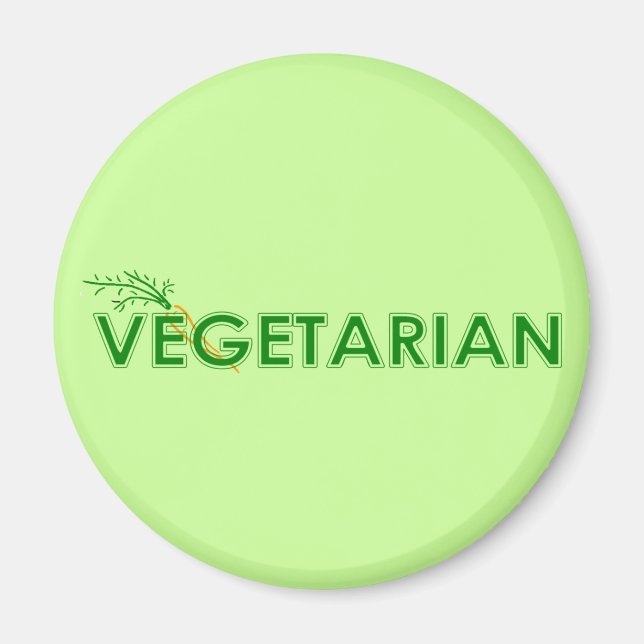 Vegetarian Magnet (Vorne)