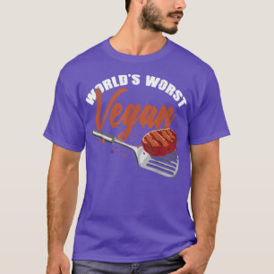 Vegetarian Meat Vegan BBQ Grilled Master T-Shirt