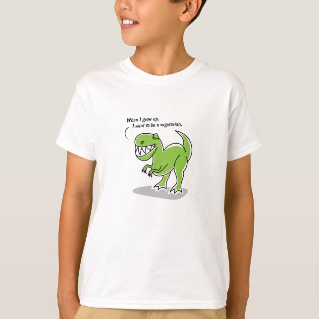 Vegetarian T. Rex T-Shirt (Vorderseite)