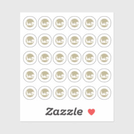 Vegetarian Wedding Place Cards Meal Choice  Aufkleber