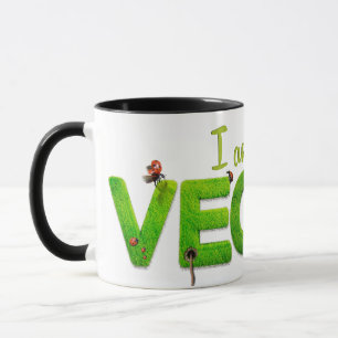 Végétarien Vegan Mug Cup Boire Sauver Animal Veg M