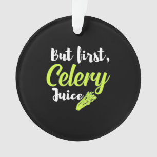 Vegetarier, aber erster Saft Ornament