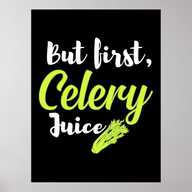 Vegetarier, aber erster Saft Poster (Vorne)