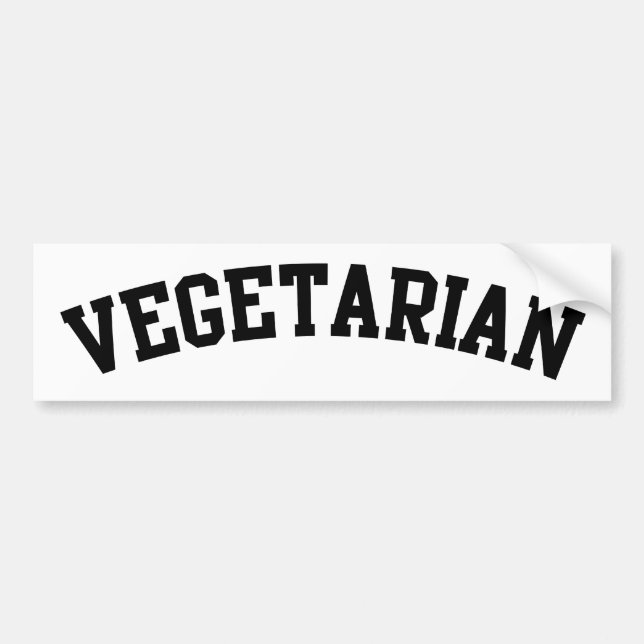 Vegetarier Autoaufkleber (Vorne)