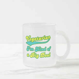 Vegetarier bin ich ein bisschen eine große Sache Mattglastasse